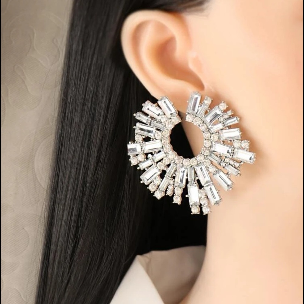 NWOT Rhinestone Decor Earrings